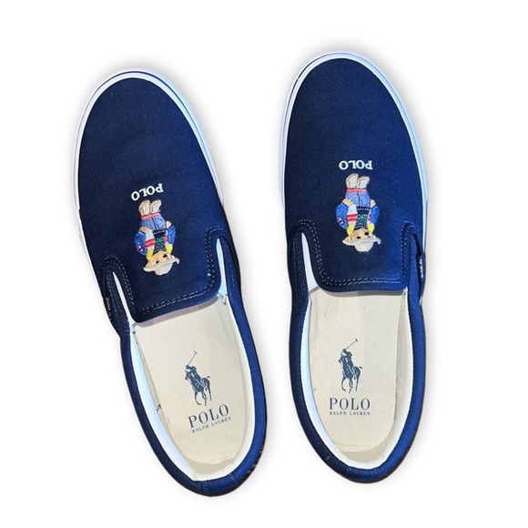 Polo Ralph Lauren Keaton Polo Bear Slip On Sneakers - Picture 2 of 13